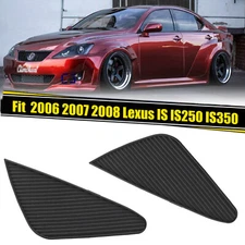 2pcs For Lexus IS IS250 IS350 2006-08 Front Fog Light Lamp Cover Black Cap Trim
