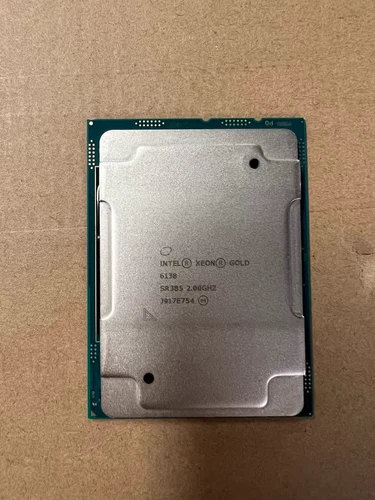 Intel Xeon Gold 6138 2.0GHz 20-Core 27.5MB 125W LGA3647 SR3B5 Cpu Processor