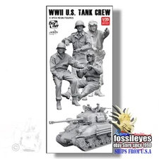 BORDER MODELS 007 1/35 WWII U.S. TANK CREW RESIN KIT (TANK NOT INCLUDED)