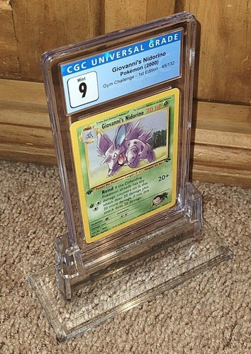 Giovanni's Nidorino (1st Edition) graded CGC 9 for sale on eBay