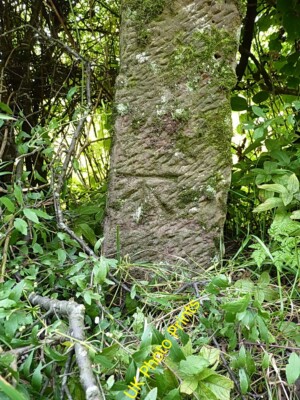 Photo 6x4 OS benchmark - Muncaster, roadside gatepost Mite Houses An OS c c2015