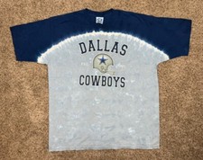 90s Dallas Cowboys Shirt Men Size XL Liquid Blue NFL Tie-Dye Vintage Made In USA