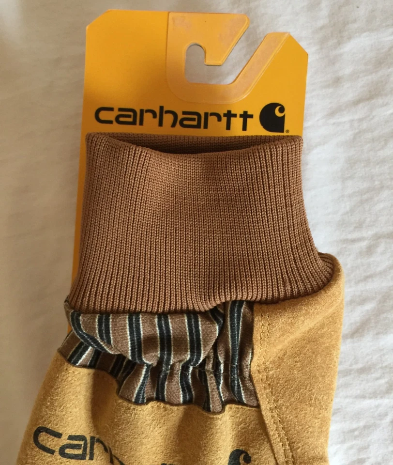 NUEVO CON ETIQUETAS Guantes Carhartt Duck Gamuza Sintética Tejido XL Marrón GW0551-M A551 Foto 2 de 4