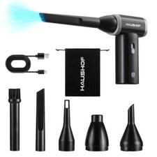 HAUSHOF 8V Mini Electric Air Duster-110,000RPM High Power Compressed Air Blowers