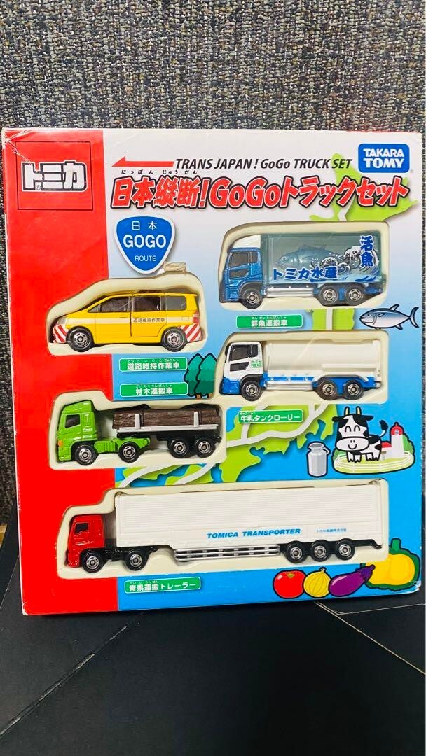 Takara Tomy Longitudinal Section Of Japan Gogo truck Set Tomica F 