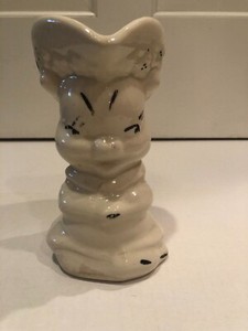 Antique Vintage PORCELAIN PIGGY PITCHER with Handle, No Chips Or Crazing.