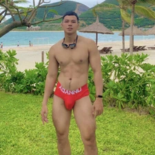 Breathable Men's Sexy Underwear Triangle Low Waist Cotton Comfortable Men Briefs