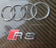 B7 Audi RS4 Vinyl Cut Sticker Replacement For Upper Carbon Engine Cover