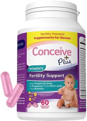 Fertility Supplement for Women | 23 Vitamins for Conception, Prenatal with Fo...