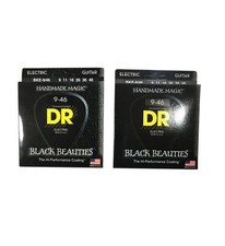 DR Guitar Strings 2 Sets Electric K3 Black Beauties High Performance 09-46