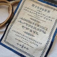 Windsor Sampler 1820s~Wishing Thorn