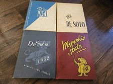 4 Memphis State University Yearbook 1950 1951 1952 1953 Desoto Annual W/ Writing