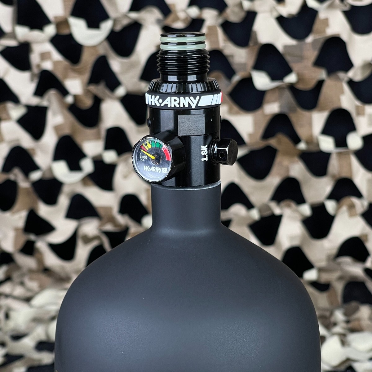 Bouteille D'air Comprimé HK Army Alpha 77/4500 Avec Régulateur HP8 - Modèle Doom Ghost, Neuve