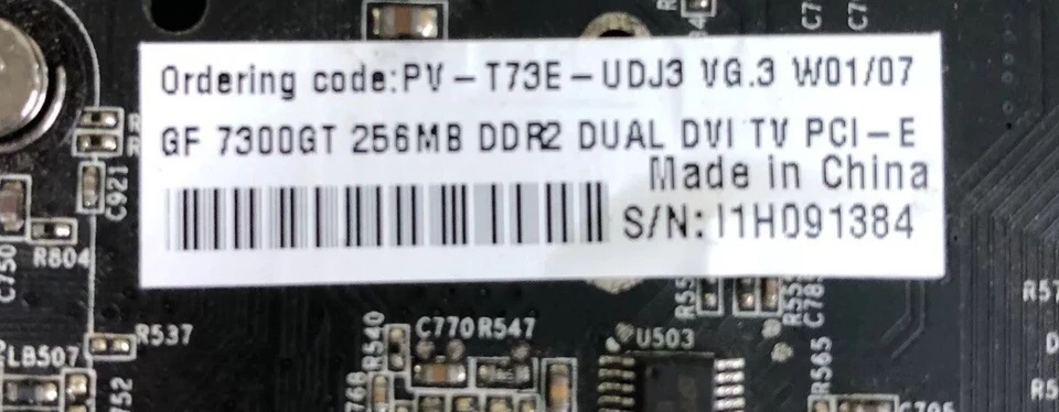 Mac Pro 1st Gen NVIDIA GeForce 7300 GT 256MB PCIe Graphics Card - High Quality - Image 3 of 4