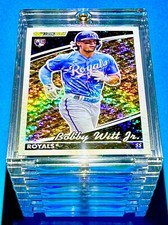 Bobby Witt Jr RARE SHIMMER REFRACTOR ROOKIE TOPPS BLACK GOLD ROYALS RC - MINT!