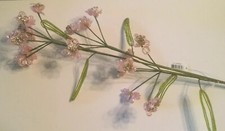 Katherine's Collection Day Dream Pink/green Beaded Flowers 6 NEW 24-724927