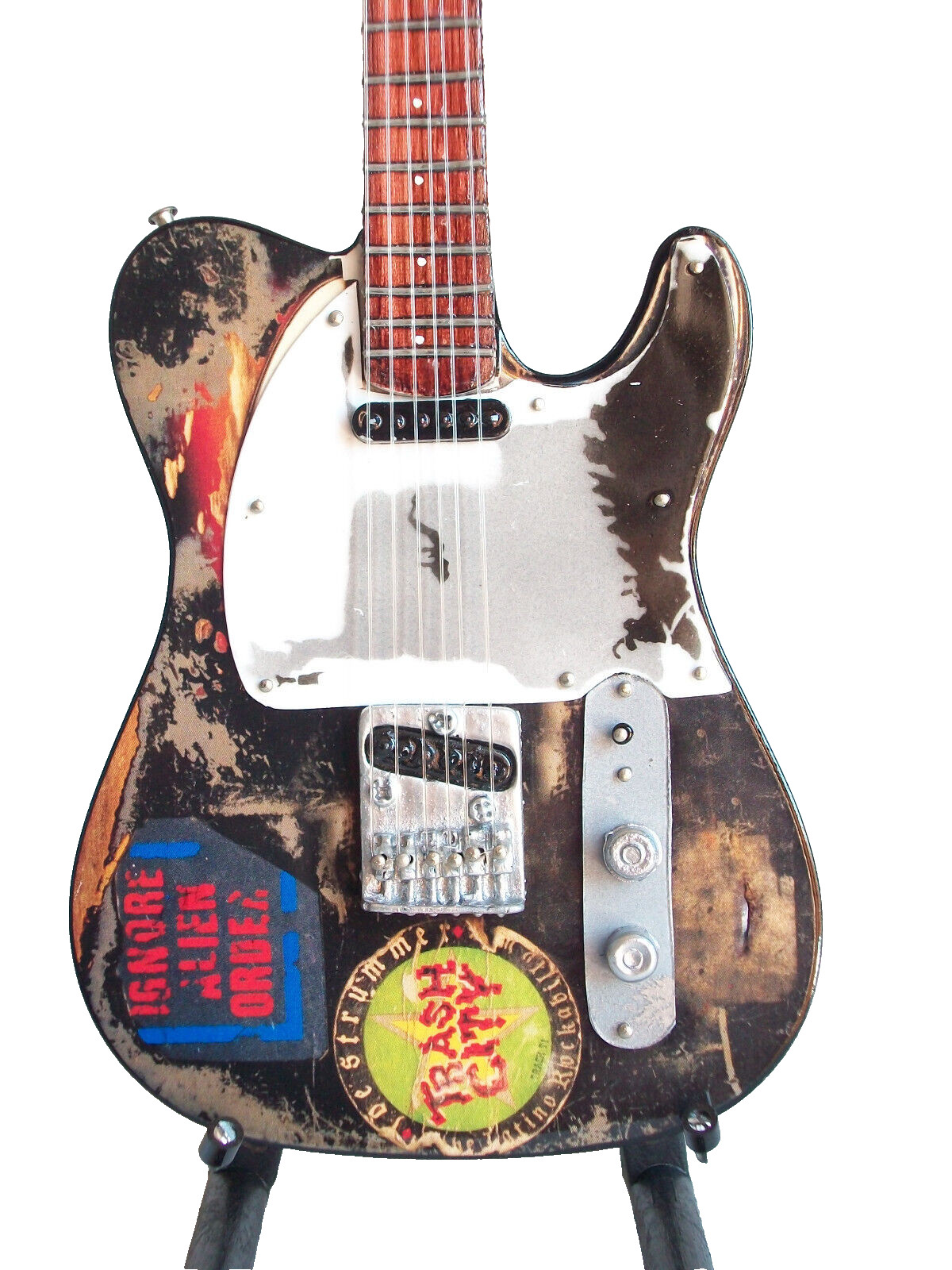 Guitare miniature Fender Telecaster Joe Strummer cadeau idéal pour fan de rock