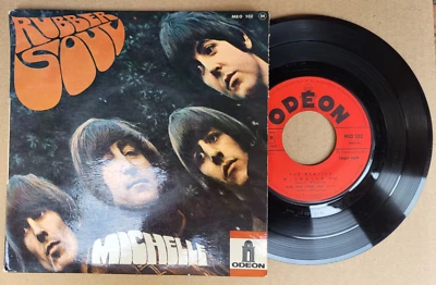 Les Beatles Michelle, Girl - EP 7" France 1966 – MOE 102 (VG+/VG+) - Photo 1/3