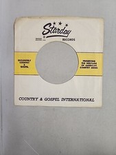 45 RPM 7" RECORD SLEEVES CO. SLEEVE 1 PACK SEE PHOTOS - Starday SLV186
