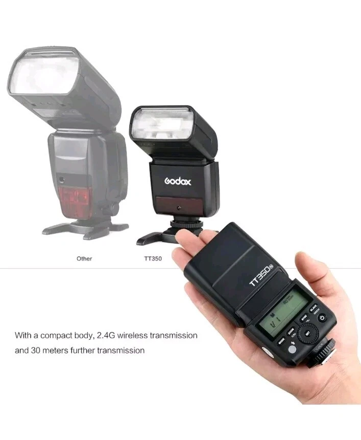Flash Godox TT350 Negro Mini Thinklite TT 350 TTL Compatible para Cámaras Sony Foto 3 de 4