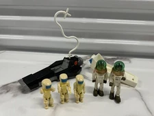 Vintage 1984 Fisher Price Construx Astronauts Action Figures And Parts Lot