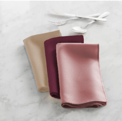 LA Linen Pack-10 Polyester Poplin Napkin 18 by 18-Inch. Made in USA