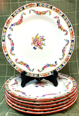 Lot of 6 Vintage MINTONS Rose Bone China Luncheon Plate England