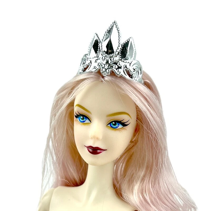 10pcs Multi-style Plastic Crown Tiara For 11.5" Doll Accessories 1/6 Accessories - Image 4 of 4
