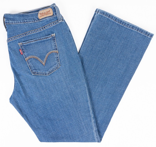Levis 515 Bootcut Mid Rise Womens Jeans Medium Wash Size 8M 29/32 | eBay