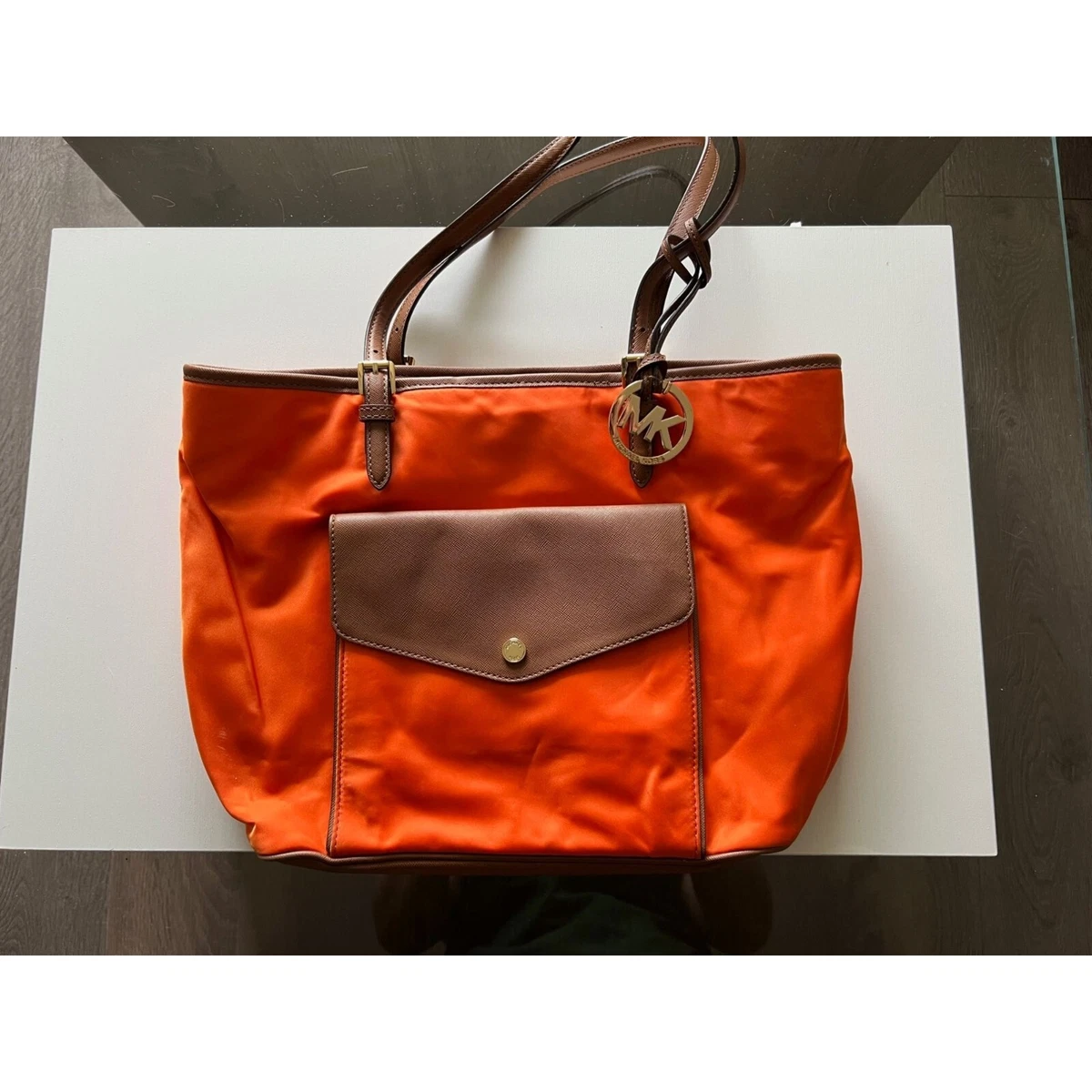 Michael kors best sale orange bag