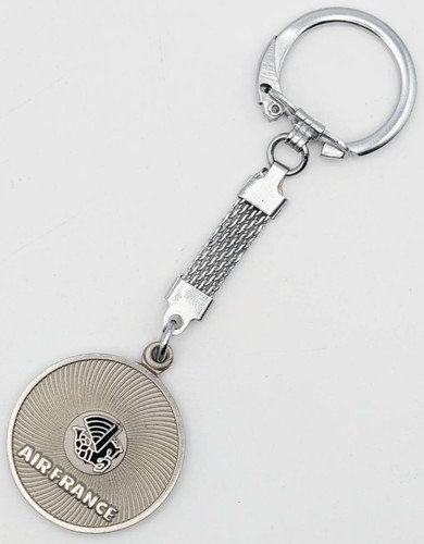 Excellent Vintage Air France Keychain Seahorse Logo Beautiful