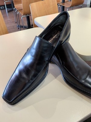 Bruno Magli Platinum Strepido Shoes Size 12 M Made In Italy Black