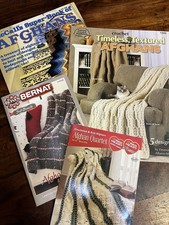 Afghan Knit  Crochet Pattern Books