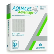 AQUACEL Ag Advantage 2"x 2" Boxes of 10 Expires February 2027 ANTIMICROBIAL