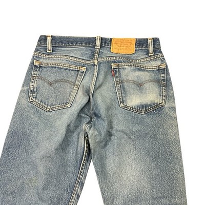 Vintage Levi's 501 button fly 80s straight leg jeans 30 x 28 USA