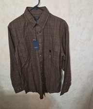 NWT Arrow Plaid Dress Shirt Button Down S/P 14 14 1/2 Men's Small Long Sleeve