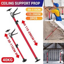 2X DRYWALL PLASTERBOARD BUILDER CEILING EASY SUPPORT PROP 50-115CM / 115-290CM