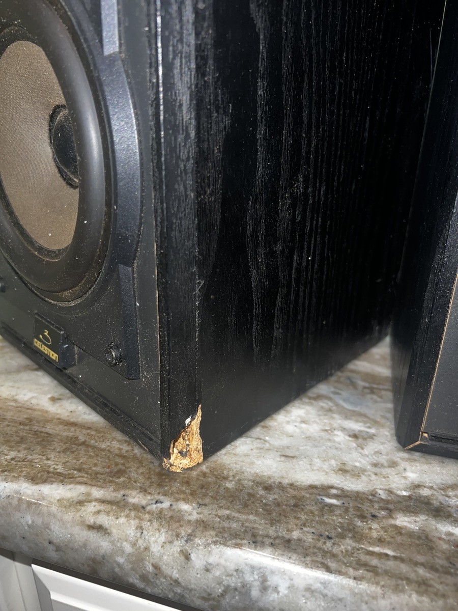 Vintage CELESTION 3 Black Bookshelf Stereo SPEAKERS pair | eBay