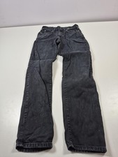 Vintage Versace Jeans Couture Jeans Mens 30x33 Black Straight Leg Italy 90s