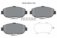 Textar Bremsbelagsatz, Scheibenbremse 2149001 FüR Lexus