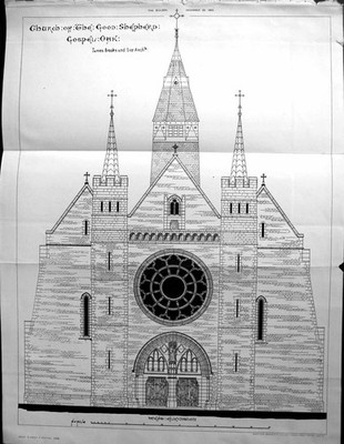 Alter Baumeister 1894 Architektur Kirche Guter Hirte Evangelium Eiche Jakobus B 19.