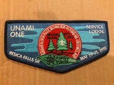 Unami Lodge 1 2015 Section NE-5B Conclave Resica Falls OA Flap