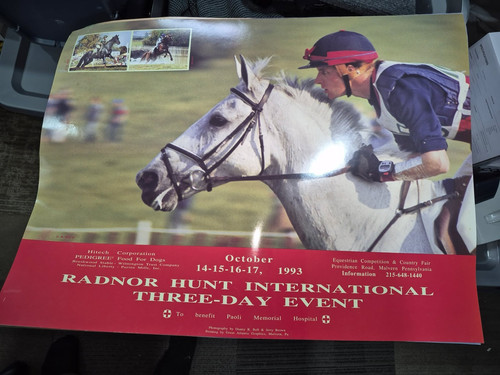1993 Radnor Hunt Pennsylvania Horse Show Poster, 18”x24”
