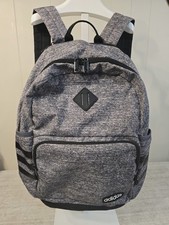 Adidas Classic 3S 4 Backpack Signature 3 Stripes Pockets Black Gray 19x16