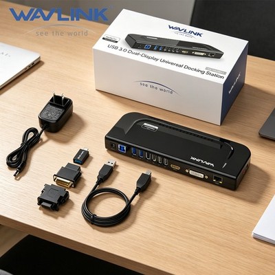 Wavlink USB A/C Dock Laptop Docking Station 13in1 for MAC LENOVO HP DELL Windows