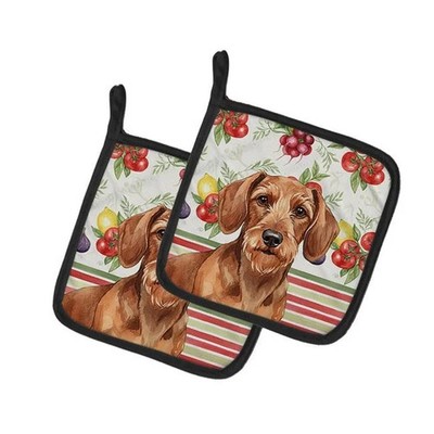 Carolines Treasures WDK8202PTHD Unisex Adult Wirehaired Red Dachshund Vegetab...