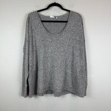 Urban Outfitters Out From Under Top Womens Small Gray Scoop Neck Minimalist Cozy