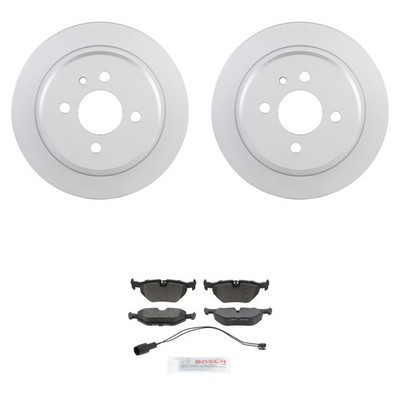 Bosch Rear Quietcast Rotors Blue Semi-Met Disc Brake Pad Kit For E30 318i 325i