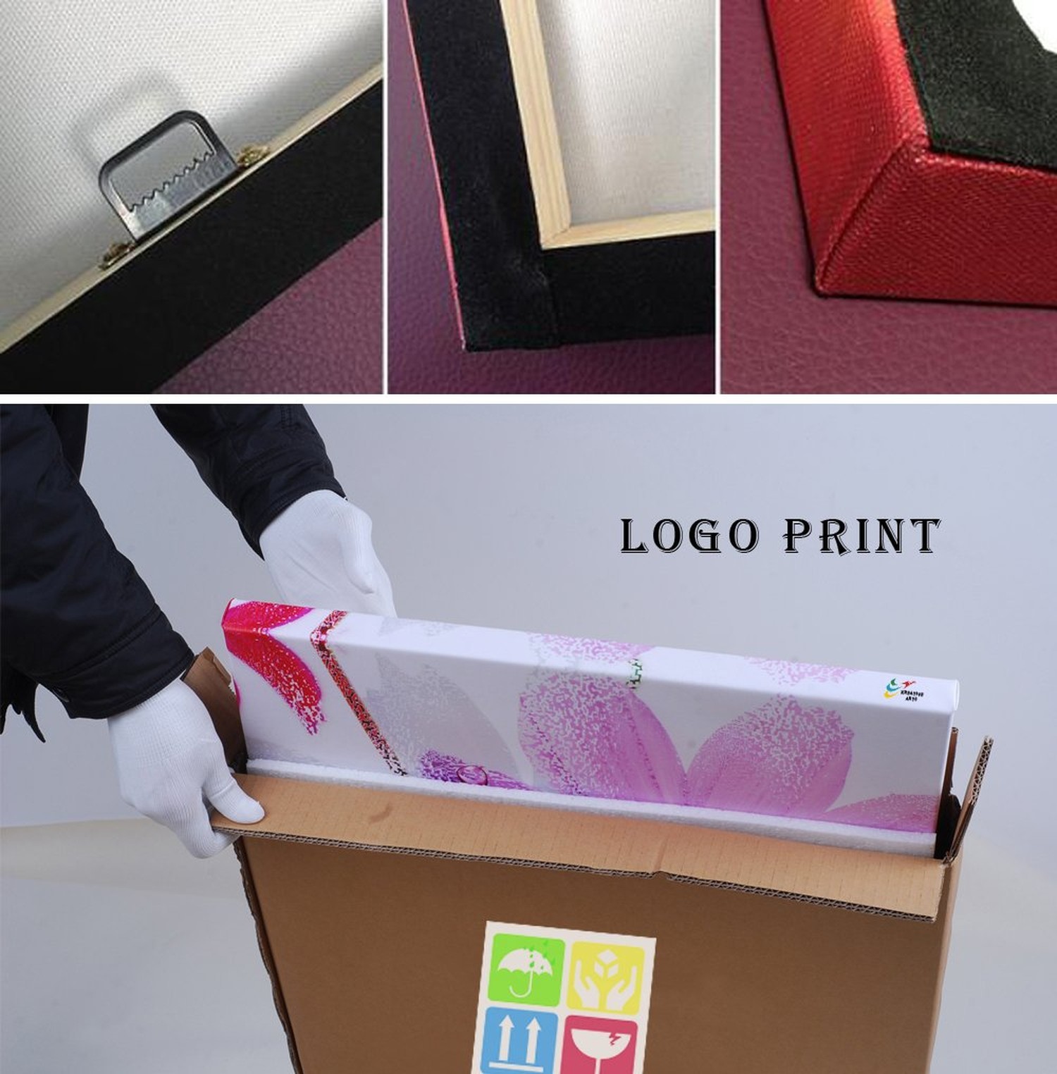 KREATIVE ARTS - 3 Panel Retro America Flag Canvas Wall Art Honored Nation Sym...