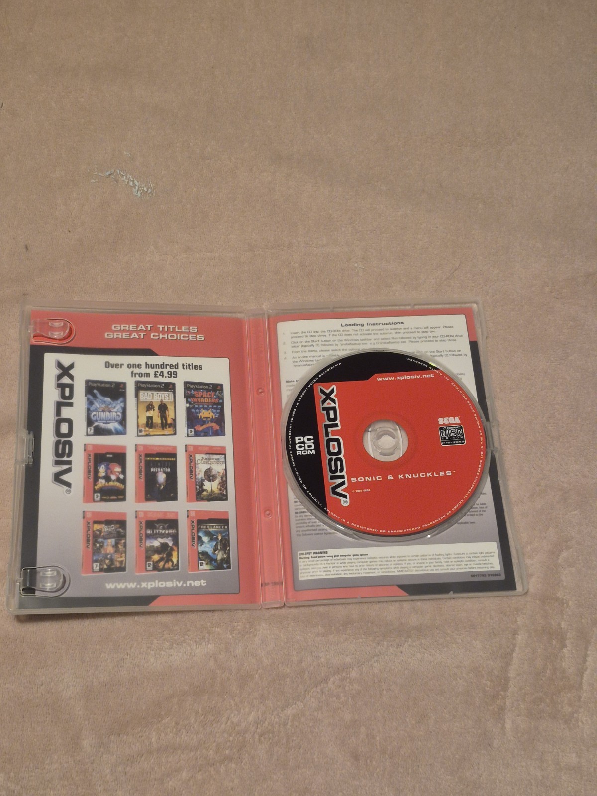 Sonic & Knuckles Collection PC CD ROM Sega Sonic 3 Classic Game image 3